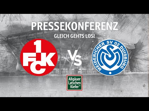 Pressekonferenz vor dem Heimspiel gegen den MSV Duisburg