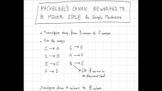 Video voorbeeld van "Canon in minor key (reworked by Sergio Montañez)"