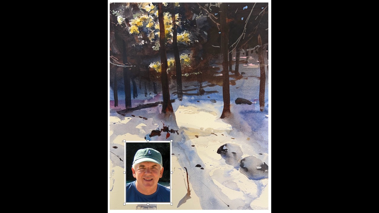 Sun Light in the Woods, Easy Watercolor with Paul George