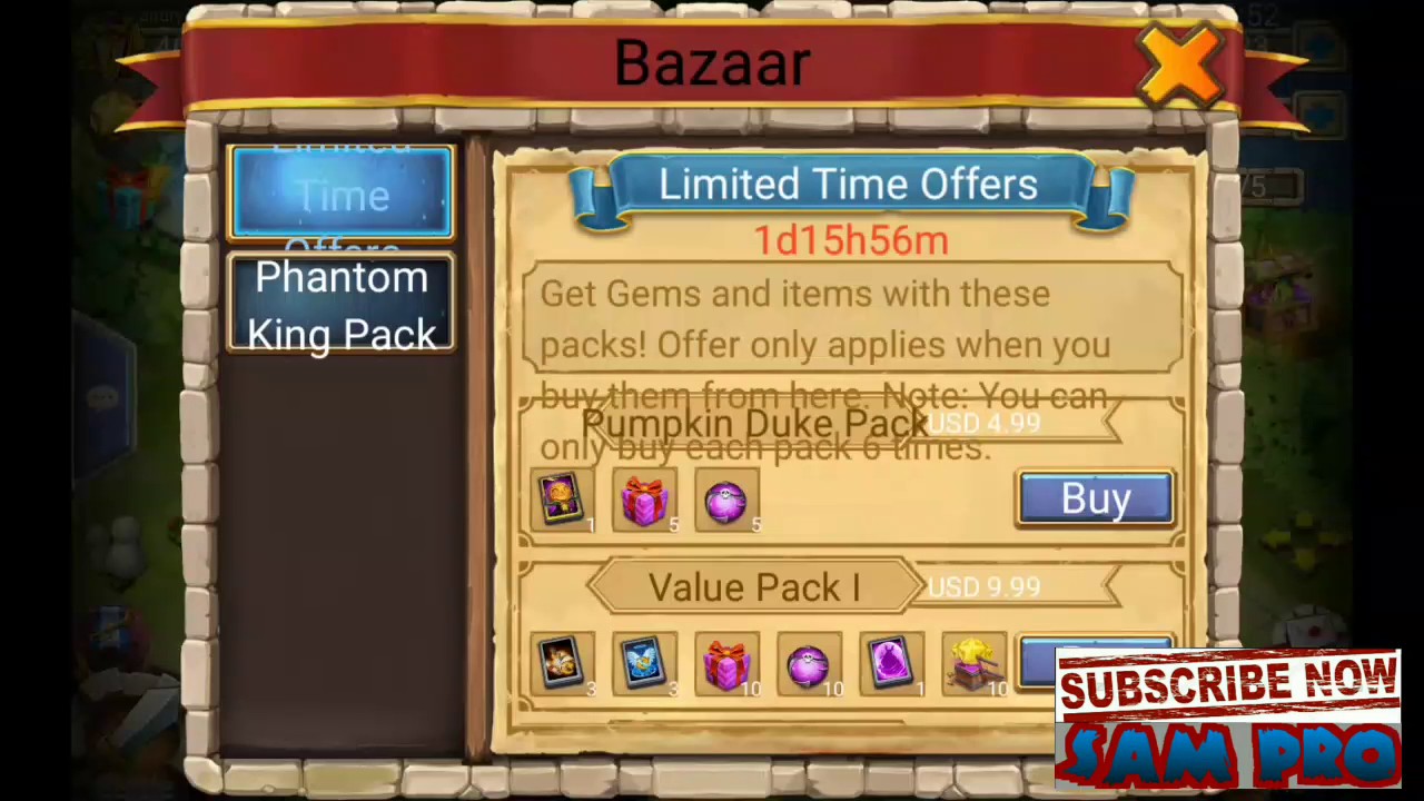 HOW TO GET PUMPKIN DUKE EASY!!! BEST OFFERS IN THE STORY CASTLE CLASH (By sam pro)