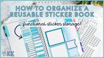 How to Organize Planner Stickers for Functional Planning in a Reusable Sticker Book from PlannerKate