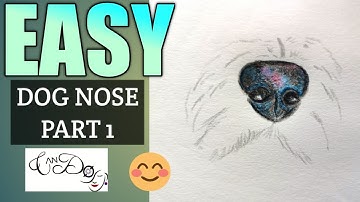 How To Draw A Dog Nose Step By Step For Beginners| Easy Dog Nose Drawing Tutorial | Dog Face Part 1