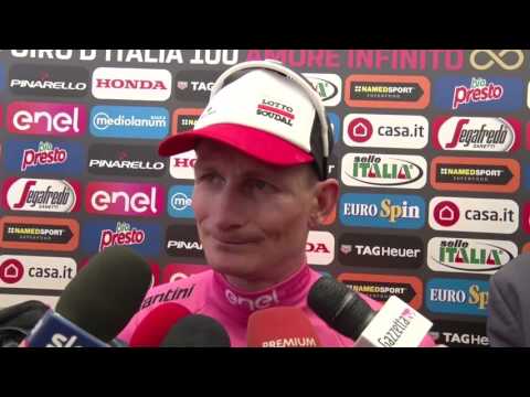 Video: Giro d’Italia 2017: Andre Greipel gewinnt die zweite Etappe und übernimmt die Führung im Rennen