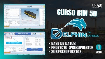DELPHIN EXPRESS BIM 5D (1): Base de datos, Presupuesto y subpresupuestos