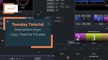 Tuesday Tutorial : Downstream Keyer Copy / Paste for TriCaster