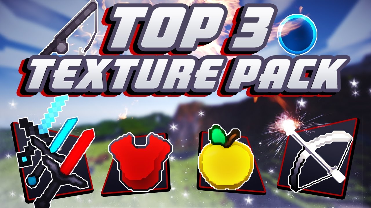 TOP 3 MINECRAFT TEXTURE PACK PVP | 1.7 - 1.8 | SUBE FPS Y SIN LAG ...