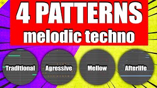 4 Hottest PATTERNS of melodic techno