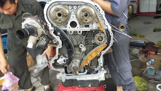 Cách lấy dấu cam trên Ford Ranger Wildtrak/Everest/Mazda BT50 ( timing chain) - gara Cường Nguyễn