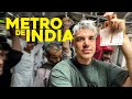Subimos al metro de la india en hora punta   el viaje ms loco de mi vida