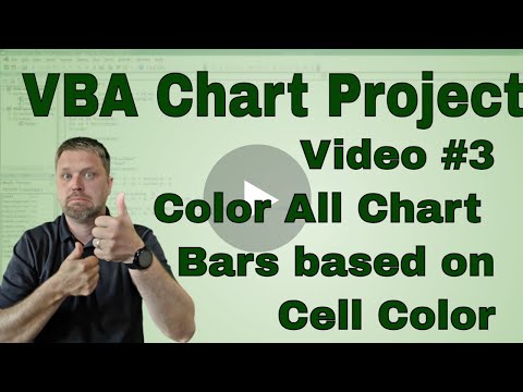 VBA Chart Project - Color All Chart based on Cell Color (Code Included) @EverydayVBAExcelTraining