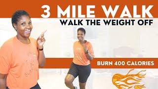 3 MILE WALK | Fat Burning Indoor Walk 🔥🔥| Burn Up to 400 Calories | Moore2Health 🔥🔥