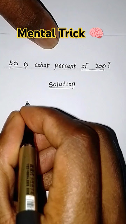 50 is What Percent of 200?