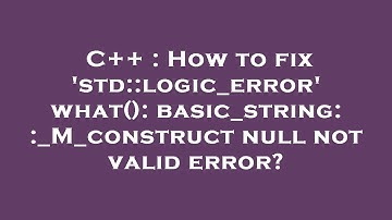 C++ : How to fix 