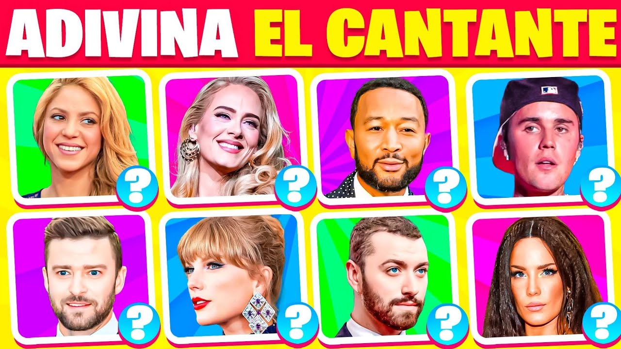 Adivina el CANTANTE 5 Segundos 🎵😲 / ¿Conoces estos ARTISTAS ? / Quiz de
