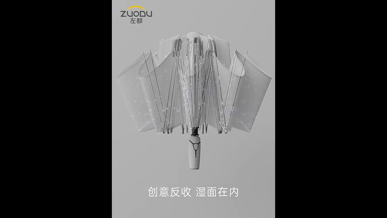 Fully automatic reverse umbrella