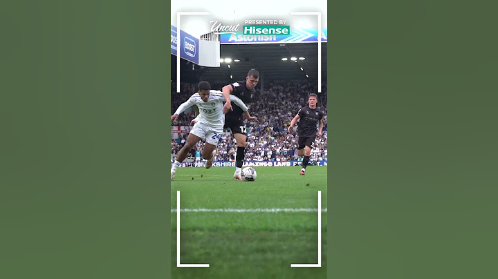 Dan James scores in front of South Stand at Elland Road