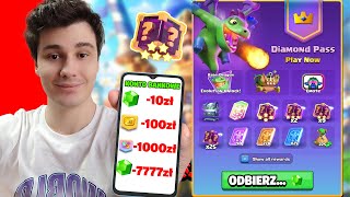 OTWORZYŁEM CAŁY KARNET *WYDAŁEM ZA DUŻO* W CLASH ROYALE