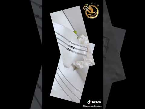 Lắc chân Vàng Ý Trắng thiết kế thời trang