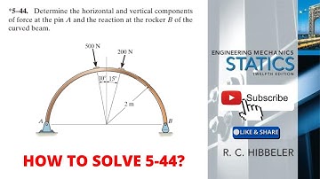 5-44 hibbeler statics chapter 5 | hibbeler | hibbeler statics