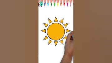 Gambar Matahari Lucu! :) untuk anak anak dan balita #shorts