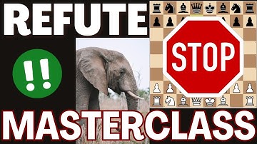 🔥 HOW TO REFUTE The ELEPHANT GAMBIT - MASTERGAME  ♟️