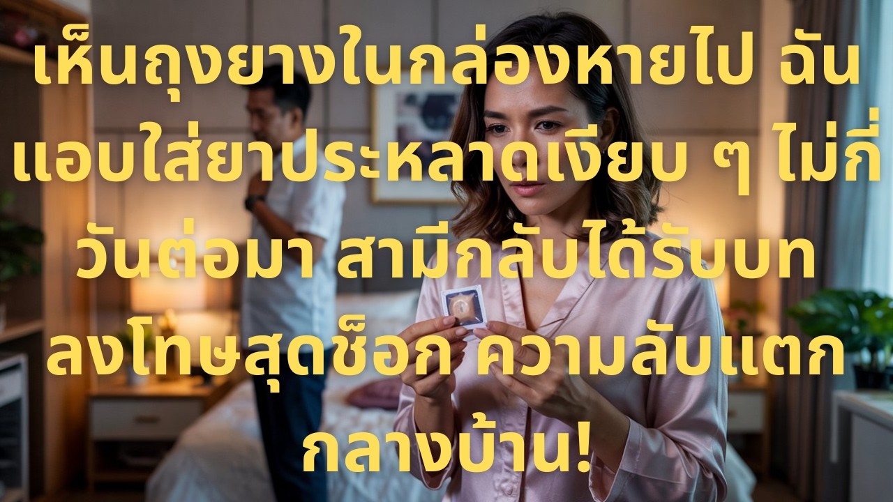 เห็นถุงยางอนามัยในกล่องหายไป ฉันแอบใส่ยาประหลาดลงไปเงียบ ๆไม่กี่วันต่อมา สามีก็ได้รับโทษตัดอวัยวะเพศ