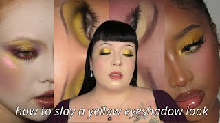 how to slay a yellow eyeshadow look