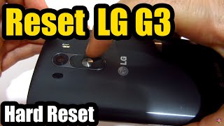 How to Reset LG G3 (Power+Volume Buttons)