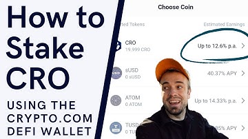 How to Stake CRO using the Crypto.com DEFI Wallet | 13% APY!