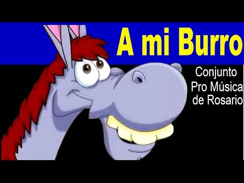 A MI BURRO : CONJUNTO PRO MUSICA DE ROSARIO - con letra