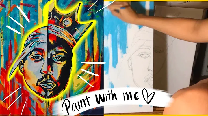 FIRST TIME PAINTING A DIPTYCH // Tupac & Biggie