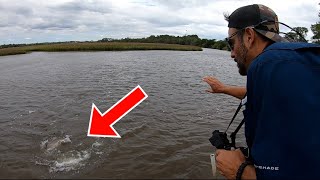 **PERFECT** SLOT fish//LIVE MUD minnow/st Augustine paddle sports