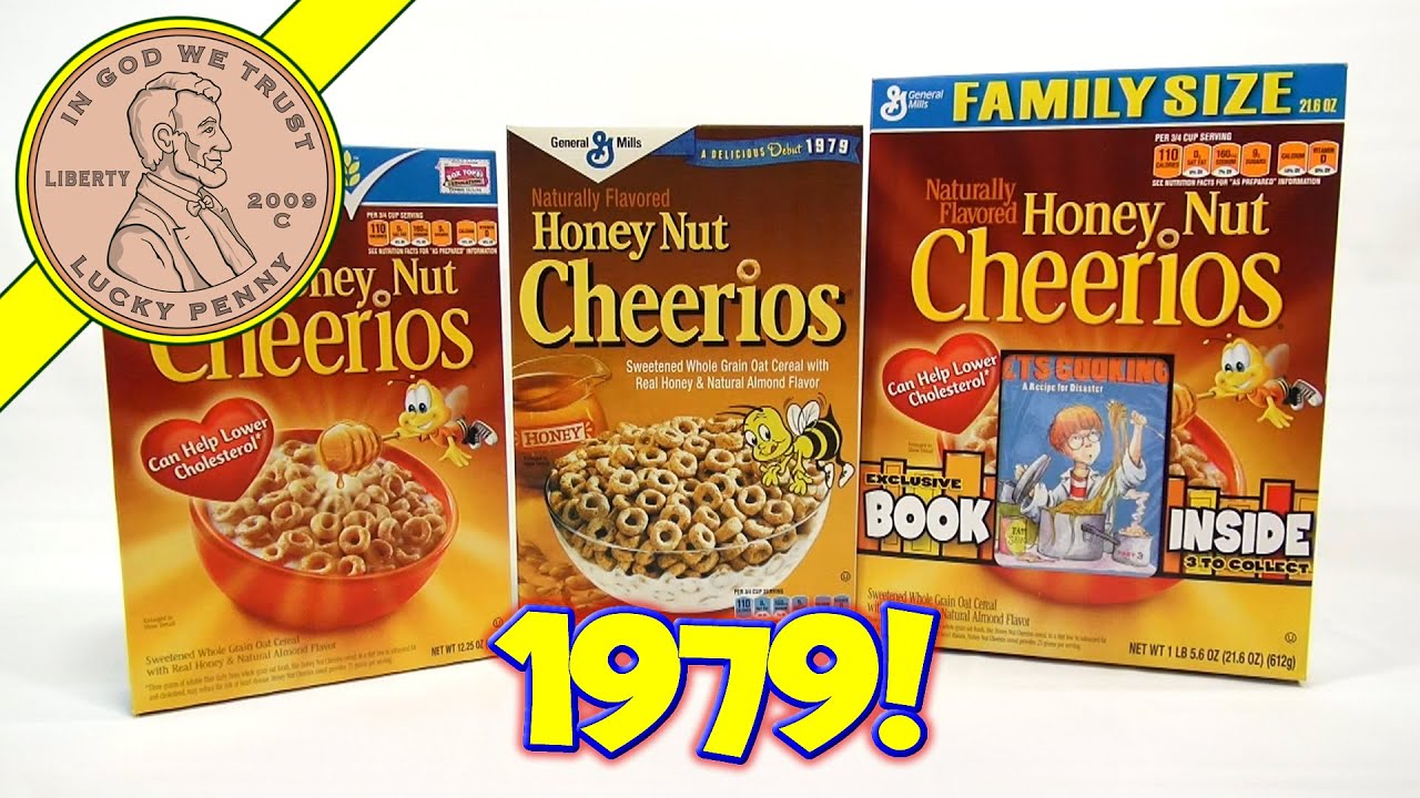 honey nut cheerios 1979 retro new breakfast cereal boxes youtube