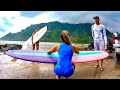 STORM SURFING WITH MY GIRLFRIEND (OAHU)