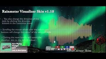Visualizer Rainmeter Skin v1.10 (Customizable Desktop Visualizer!)
