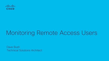 Monitoring Remote VPN Traffic - Cisco Stealthwatch