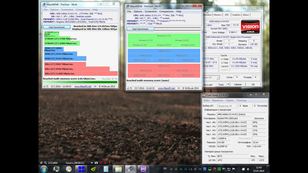 AMD Athlon™ II X4 631 AMD OverDrive Memorydrive strength