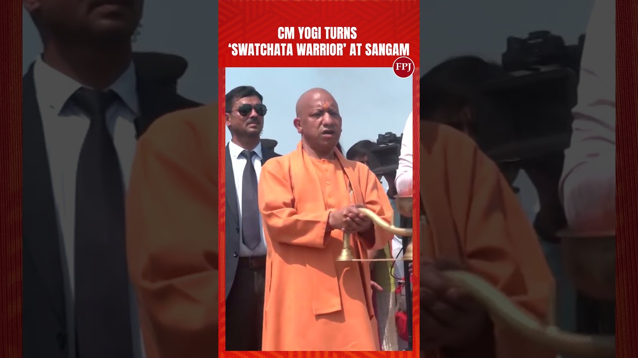 CM Yogi Adityanath Leads ‘Swachhata Warrior’ Drive at Sangam After Maha Kumbh
