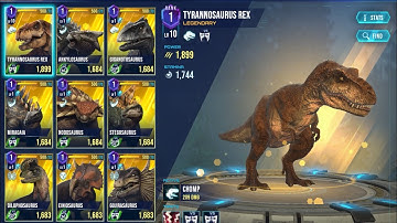ALL LEGENDARY CREATURES SHOWCASE | Jurassic World Primal Ops