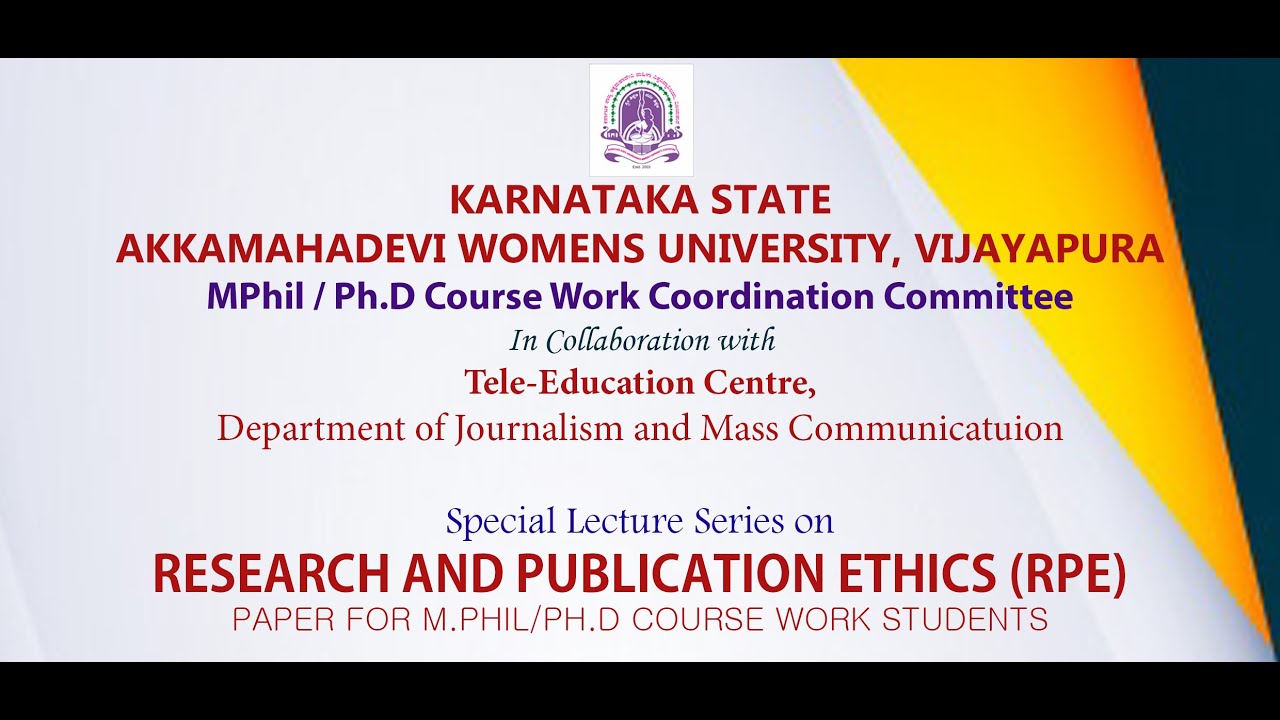 'Publication Ethics  | Part  01 | M.Phil/Ph.D Course Work | Special Lecture Series | Lecture 04
