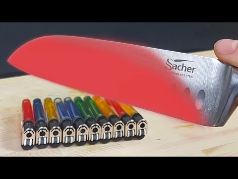 EXPERIMENT Glowing 1000 degree KNIFE VS LIGHTER