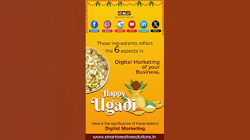 Happy Ugadi - Smart Creative Solutions #ugadi #digitalmarketing  #hyderabad #advertisingsolutions