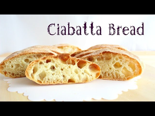 Ciabatta Bread Recipe Pane Ciabatta Ricetta Youtube