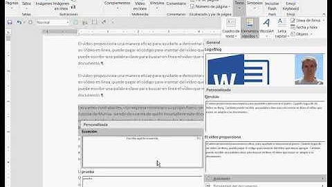 Bloques de creación, elementos rápidos y Autotexto
