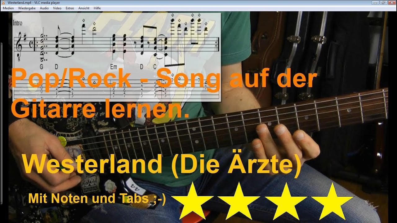 Westerland Gitarrentutorial Lesson Noten Tabs Youtube