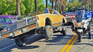 POLICE INVADE LOWRIDER CAR SHOW in Elysian Park!