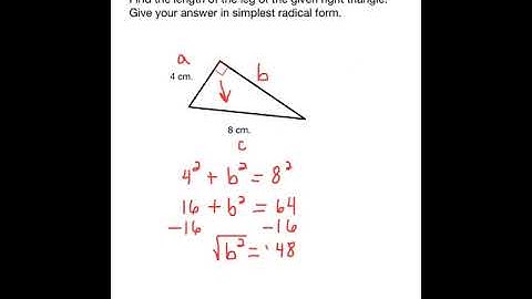 Math 099 - 15.6 Pythagorean Theorem