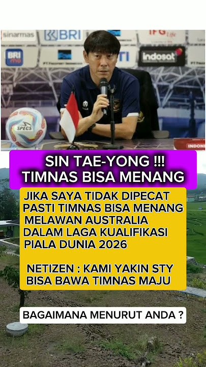 📢 WOW ‼️ TIMNAS INDONESIA BISA MENANG LAWAN AUSTRALIA