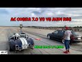 AC Cobra 7.0 V8 vs Audi RS6 drag race 1/4 mile 🚦🚗  - 4K