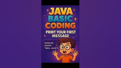 print your first message in java